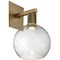 Access Lighting Port Nine Burgundy, Burgundy LED Wall Sconce, Antique Brushed Brass Finish, Seeded Glass 63145LEDD-ABB/SDG - alternate 5